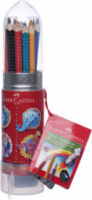 Faber-Castell Grip Rakéta színes ceruza készlet hegyezővel (15 db / csomag)