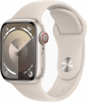 Apple Watch Series 9 GPS + Cellular (41mm) Okosóra - Csillagfény Aluminium tok Csillagfény Sportszíjjal (S/M)