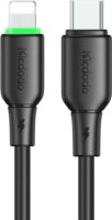 Mcdodo CA-4761 USB-C apa - Lightning apa 2.0 Adat és töltőkábel - Fekete (1.2m)
