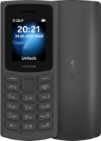 Nokia 105 4G 48MB/128MB Dual SIM Okostelefon - Fekete + Domino Quick SIM kártya csomag