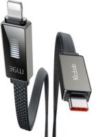 Mcdodo CA-4960 USB-C apa - Lightning apa 2.0 Adat és töltőkábel - Fekete (1.2m)