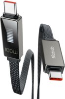 Mcdodo CA-4470 USB-C apa - USB-C apa 2.0 Adat és töltőkábel - Fekete (1.2m)