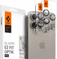 Spigen Glas.tR EZ Fit Optik Pro Apple iPhone 15 Pro / iPhone 15 Pro Max Kameravédő üveg (2db)