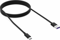 Krux KRX0054 USB-A apa - USB-C apa 2.0 Adat és töltőkábel - Fekete (1.2m)