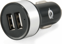 Conceptronic CUSBCAR2A 2x USB-A Autós töltő - Fekete/Szürke (5V / 2.1A)