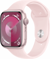 Apple Watch Series 9 LTE (45mm) Okosóra - Rózsaszín Aluminium Tok Rózsaszín Sportpánttal S/M