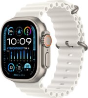 Apple Watch Ultra 2 LTE (49mm) Okosóra - Titántok Fehér Óceán szíjjal (L)