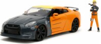 Jada Toys Nissan GT-R autó Naruto figurával - Sárga/lila