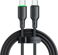 Mcdodo CA-4771 USB Type-C apa - USB Type-C apa Adat és töltő kábel - Fekete (1.2m)
