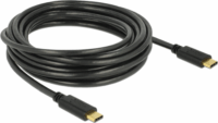 Delock 83868 USB Type-C apa - USB Type-C apa 2.0 Adat és töltő kábel - Fekete (4m)