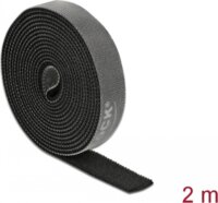 Delock 18383 Velcro Tépőzáras kábel kötegelő 2m - Fekete