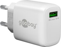 Goobay 61672 USB Type-A Hálózati töltő - Fehér (18W)