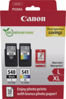Canon PG-540L + CL-541XL Photo Value Pack Eredeti Tintapatron Fekete + Tri-color + Fotópapír