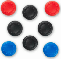 Spartan Gear 036772 Univerzális szilikon thumbgrips - Fekete/Piros/Kék (8db/csomag)