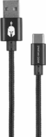 Spartan Gear 66085 USB-A apa - USB-C apa 3.0 Adat és töltő kábel - Fekete (2m)