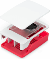 Raspberry PI 5 Számítógépház - Fehér/Piros