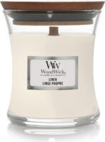 Woodwick Linen Illatgyertya 85g