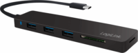 Logilink UA0312 USB 3.0 HUB kártyaolvasóval (3 port) Fekete (Bontott)