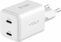 Yenkee YAC G35D Volt GaN 2x USB Type-C Hálózati töltő - Fehér (35W)