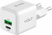 Yenkee YAC G38 Volt GaN 1x USB Type-C / 1x USB Type-A Hálózati töltő - Fehér (20W)