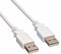 Value 11.99.8909-50 USB Type-A apa - USB Type-A apa 2.0 Adatkábel - Fehér