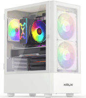 Krux Vako RGB Számítógépház - Fehér