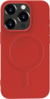 Cellect Apple iPhone 15 Pro Max Qi Szilikon Tok - Piros
