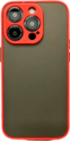 Cellect Apple iPhone 15 Pro Max Műanyag Tok - Piros/Fekete