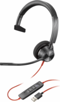 HP Poly Blackwire 3310 UC (USB Type-A) Vezetékes Headset - Fekete