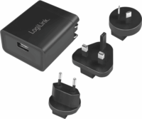 LogiLink PA0187 USB-A Hálózati utazótöltő - Fekete (10.5W)