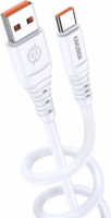KAKUSIGA KSC-803 USB-A apa - USB-C apa 2.0 Adat és töltőkábel - Fehér (1m)