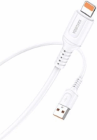 KAKUSIGA KSC-805 USB-A apa - Lightning apa 2.0 Adat és töltőkábel - Fehér (1m)