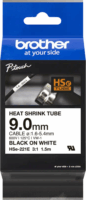 Brother HSE-221E P-touch Feliratozógép szalag 9mm / 1.5m - Fehér alapon fekete (Zsugorcsöves)