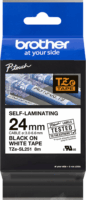 Brother TZE-SL251 P-touch Feliratozógép szalag 24mm / 8m - Fehér alapon fekete (Önlamináló)