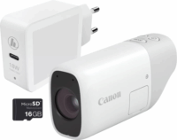 Canon PowerShot Zoom Essential Kit Digitális fényképezőgép - Fehér