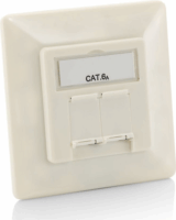 Equip 125772 CAT6A Moduláris előlap - Fehér (5db / csomag)