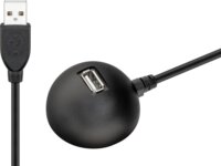 Goobay USB-A 2.0 apa - USB-A 2.0 anya Adat és töltő kábel - Fekete (1.5m)