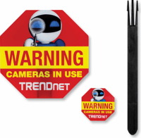 TRENDnet TV-SS1 Biztonsági kamera Figyelmeztető tábla