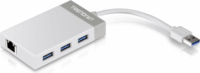 TRENDnet TU3-ETGH3 USB Type-A 3.0 HUB + RJ45 (3 port)