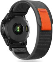 Tech-Protect Garmin Fenix 3 / 5X / 3HR / 5X Plus / 6X / 6X Pro / 7X Nylon szíj - Fekete/Narancssárga