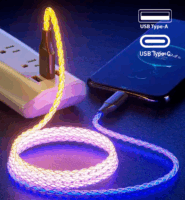 Fusion USB-A apa - USB-C apa 2.0 Adat és töltő kábel - Többszínű (1m)