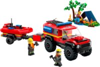 LEGO® City: 60412 - 4x4 Tűzoltóautó mentőcsónakkal