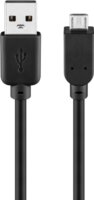 Goobay USB-A 2.0 apa - USB 2.0 micro-B apa Adat és töltő kábel - Fekete (0.15m)