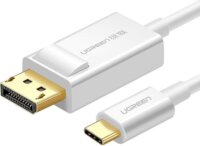 Ugreen 40420 USB Type-C - DisplayPort Kábel 1.5m - Fehér