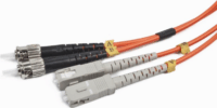 Gembird CFO-STSC-OM2-1M optikai patch kábel ST-SC Duplex 1m - Narancssárga
