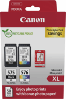 Canon PG-575XL /CL-576XL Eredeti Tintapatron Fekete/Színes + 50db Fotópapír