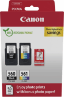 Canon CRG PG-560/CL-561 Eredeti Tintapatron Fekete/Színes + 50db Fotópapír