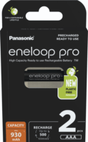 Panasonic Eneloop Pro Ni-MH 930mAh AAA Ceruzaelem (2db/csomag)