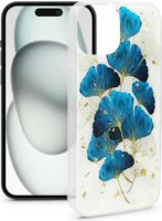 Haffner Apple iPhone 15 Hátlapvédő Tok - Fehér/Mintás