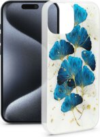 Apple iPhone 15 Pro Plus Hátlapvédő Tok - Fehér/Mintás